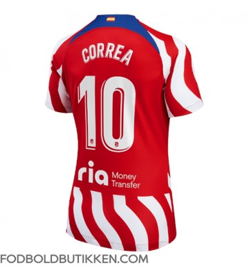 Atletico Madrid Angel Correa #10 Hjemmebanetrøje Dame 2022-23 Kortærmet